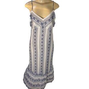 Lucky Brand maxi sleeveless off shoulder boho Dress